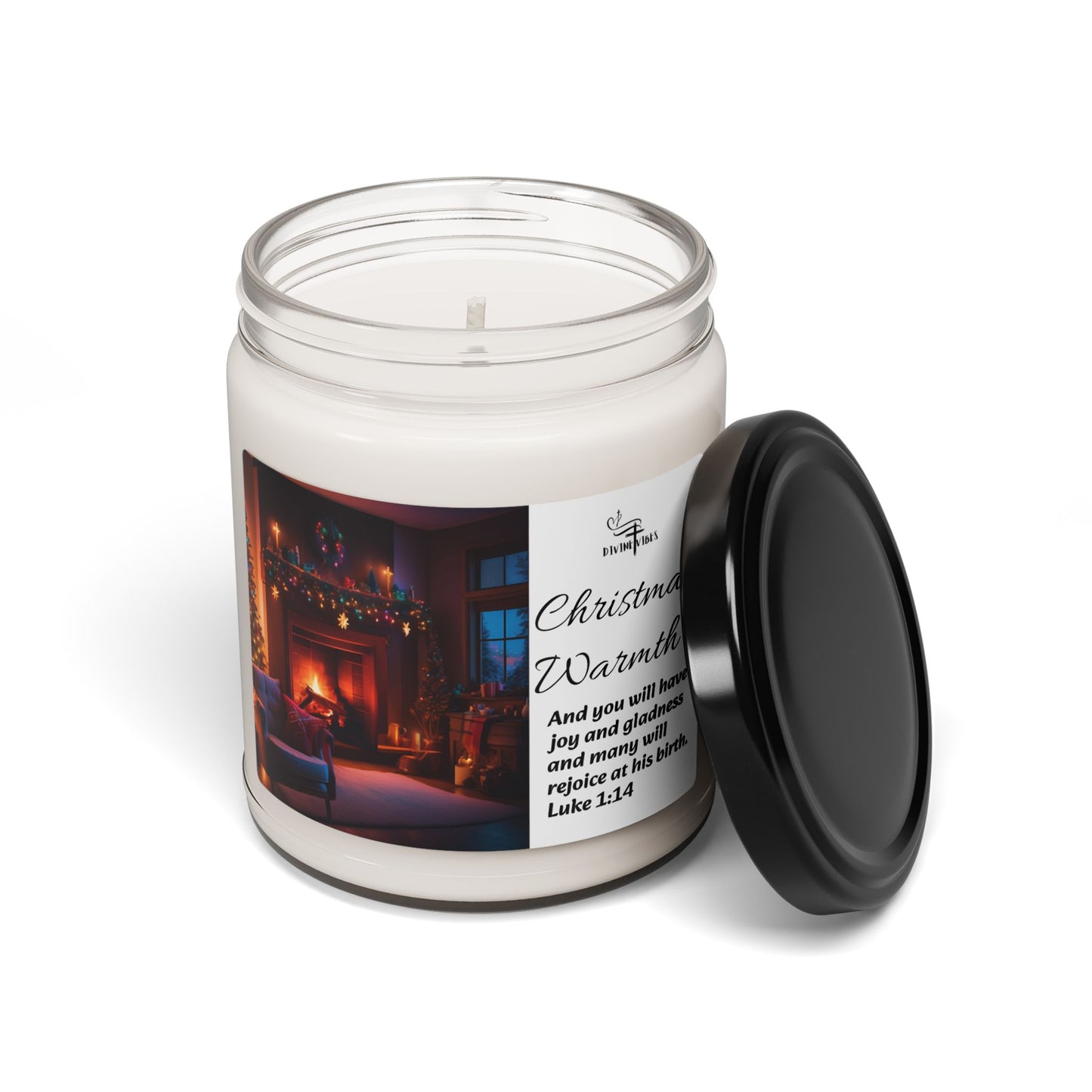 Christmas Warmth-Cozy Holiday Scented Soy Candle - 9oz