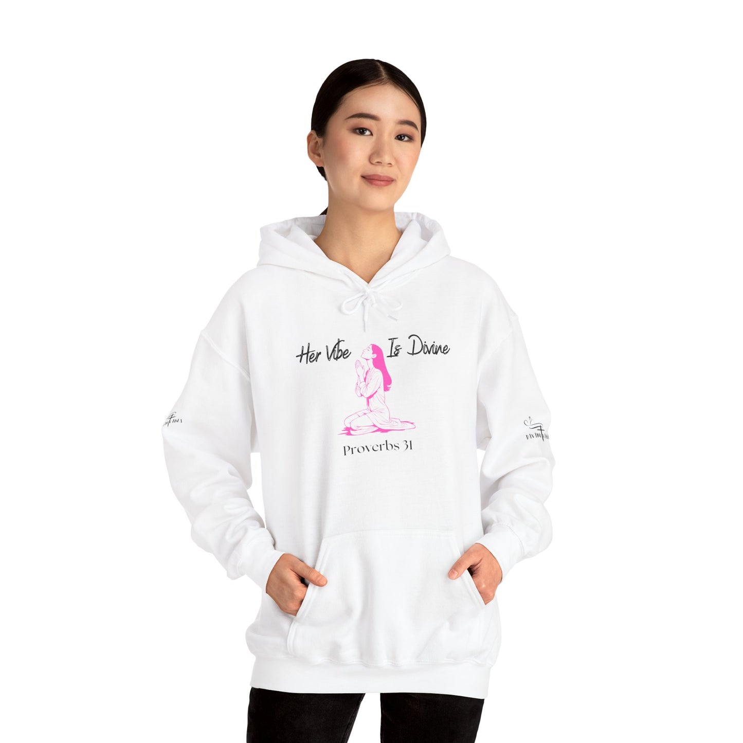 Her Vibe Is Divine Hooded Sweatshirt