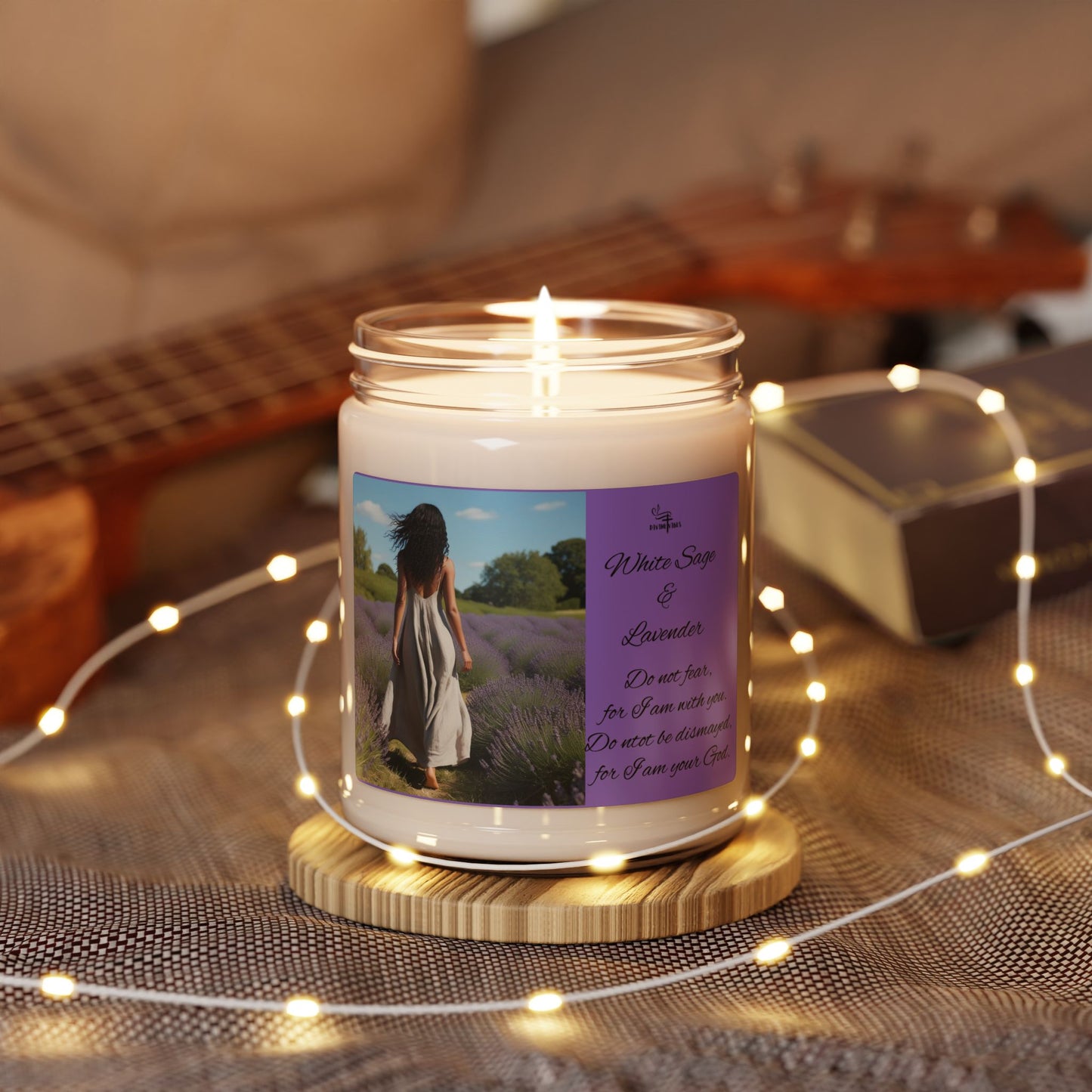 Relaxing Scented Soy Candle - White Sage & Lavender - 9oz