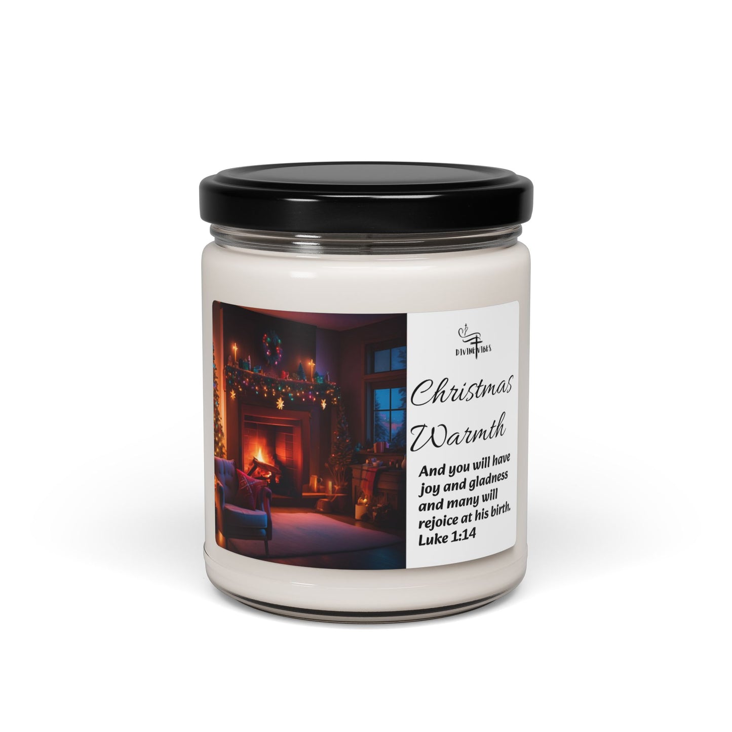 Christmas Warmth-Cozy Holiday Scented Soy Candle - 9oz