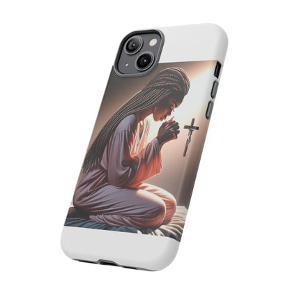 Phone Case with Spiritual Prayer Design