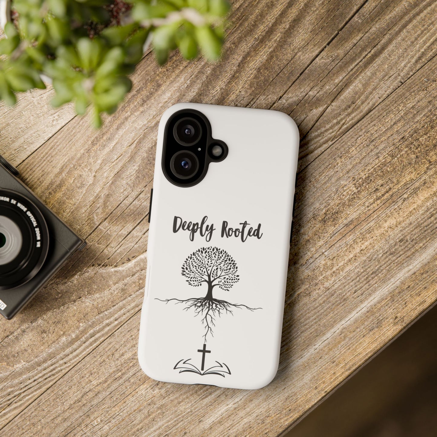 Deeply Rooted Phone Case - Inspirational Tree Design for Faith and Strength
