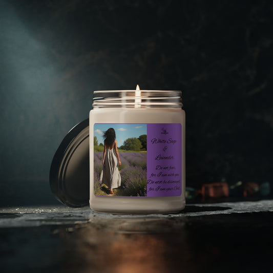 Relaxing Scented Soy Candle - White Sage & Lavender - 9oz