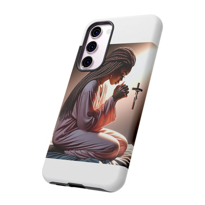 Phone Case with Spiritual Prayer Design