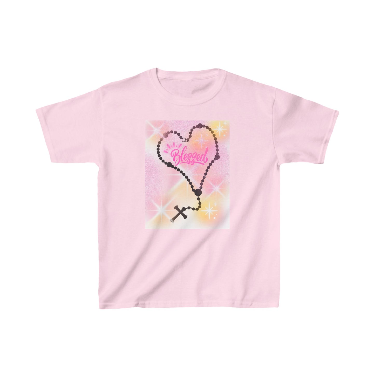 Blessed Heart Kids Tee - charming Kids Heavy Cotton™ Tee