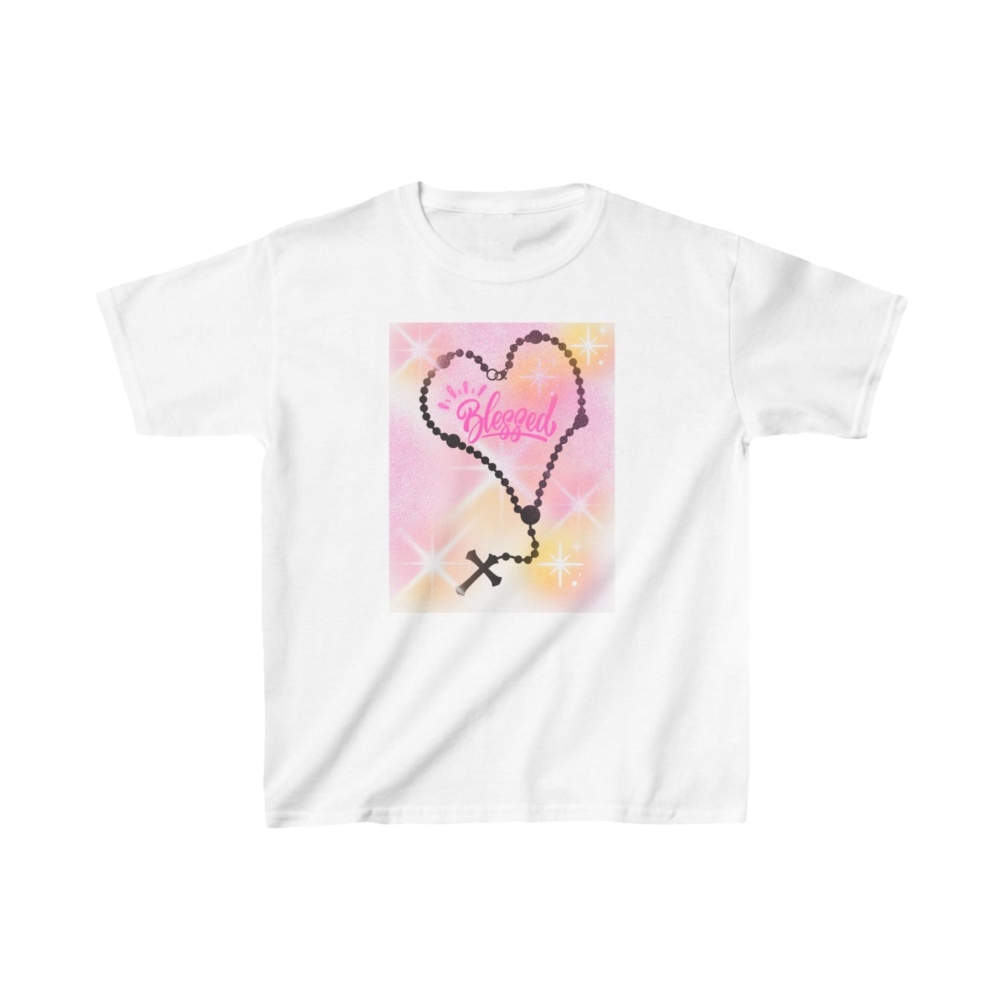 Blessed Heart Kids Tee - charming Kids Heavy Cotton™ Tee