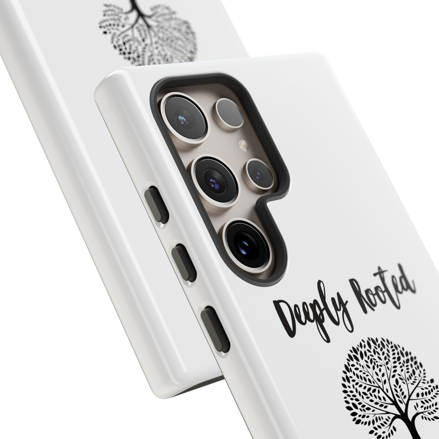 Deeply Rooted Phone Case - Inspirational Tree Design for Faith and Strength
