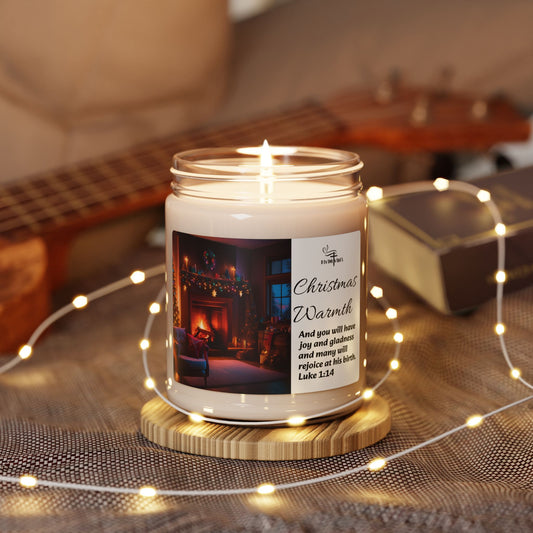 Christmas Warmth-Cozy Holiday Scented Soy Candle - 9oz