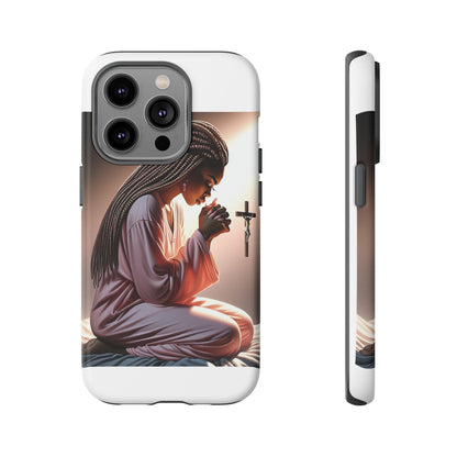 Phone Case with Spiritual Prayer Design