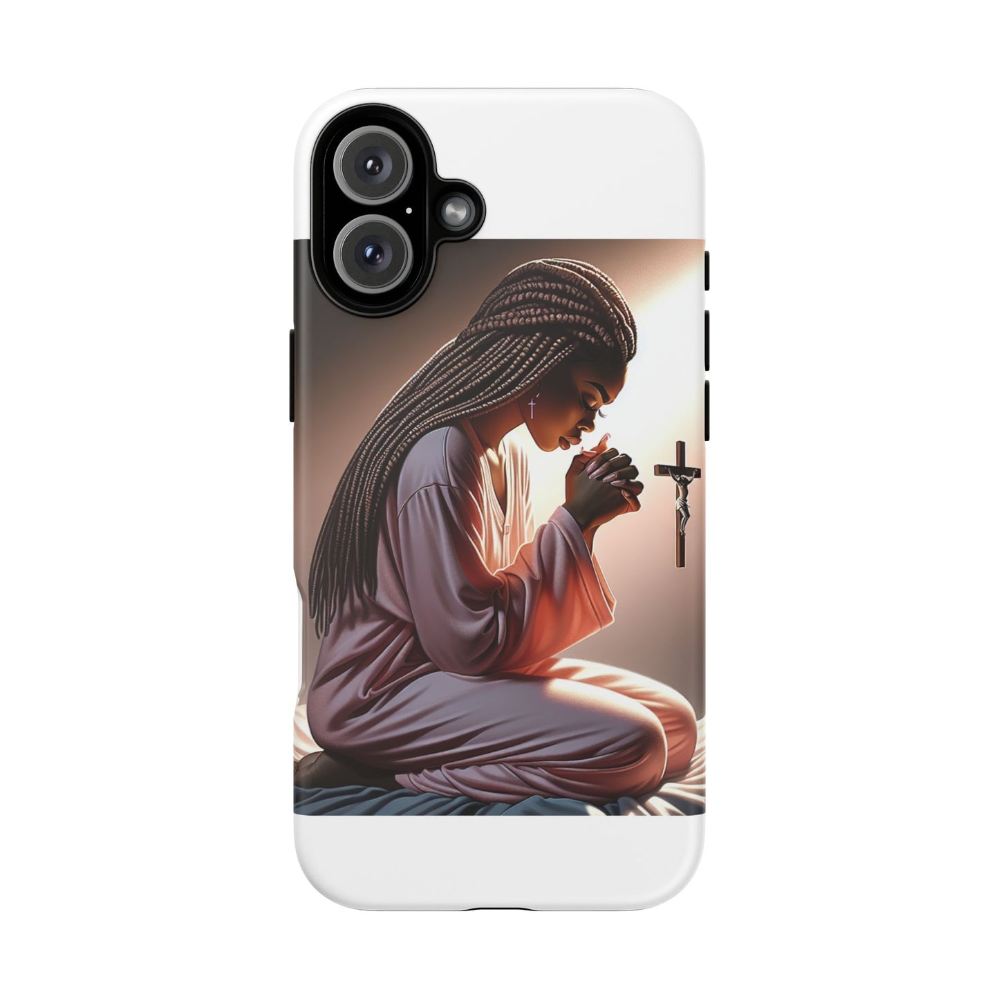 Phone Case with Spiritual Prayer Design