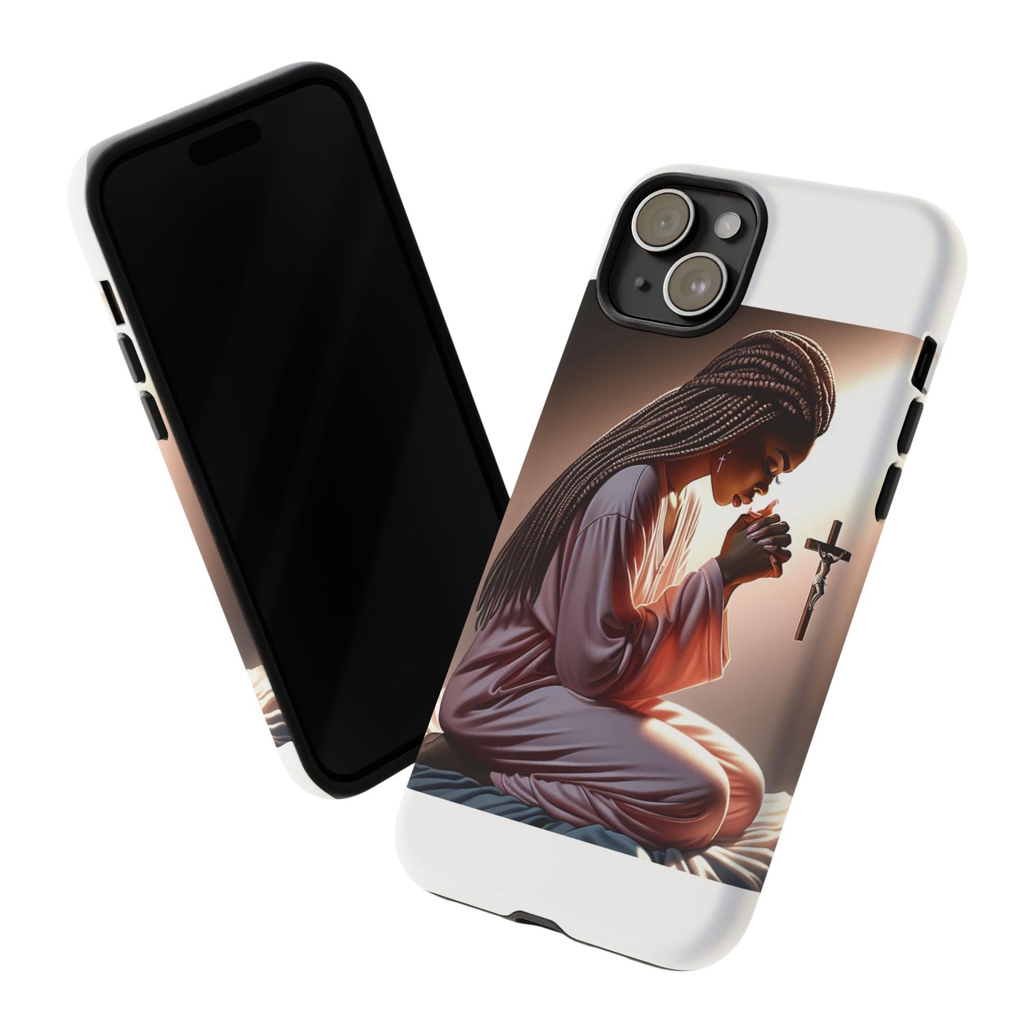 Phone Case with Spiritual Prayer Design