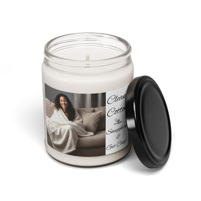 Clean Cotton Scented Soy Candle - 9oz