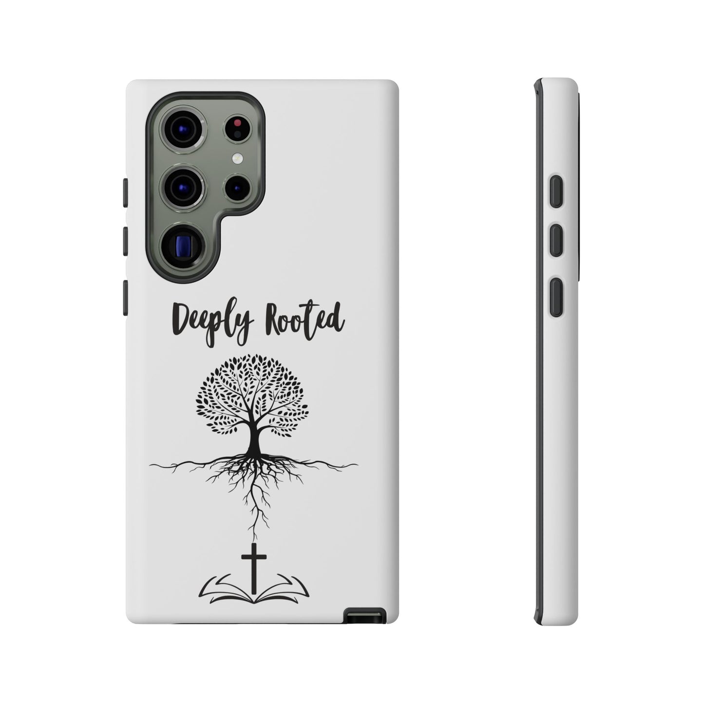 Deeply Rooted Phone Case - Inspirational Tree Design for Faith and Strength