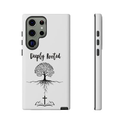 Deeply Rooted Phone Case - Inspirational Tree Design for Faith and Strength