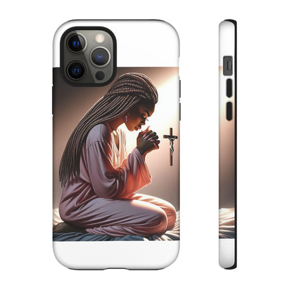 Phone Case with Spiritual Prayer Design