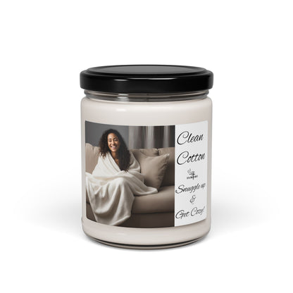 Clean Cotton Scented Soy Candle - 9oz