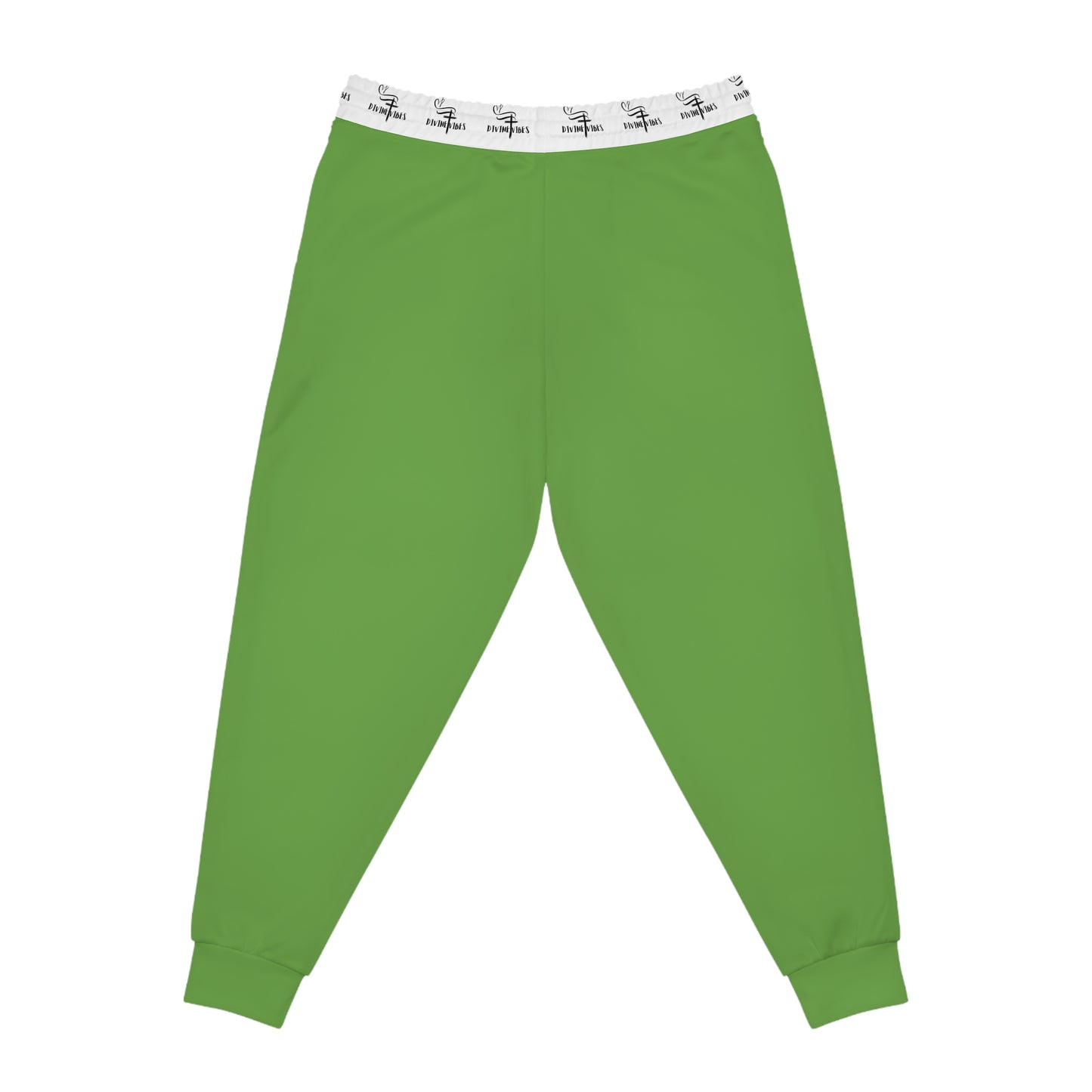 Her Vibe is Divine Proverbs 31 Green Athletic Joggers - Motivational Fitness Pants for Women