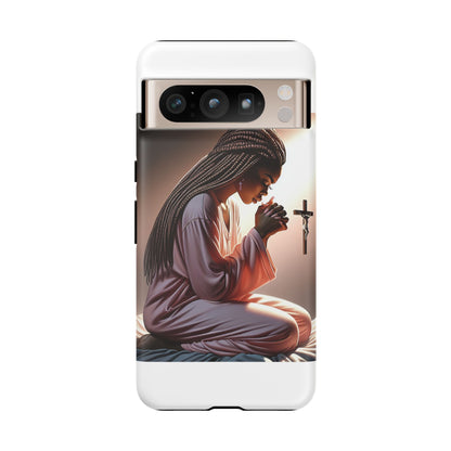 Phone Case with Spiritual Prayer Design